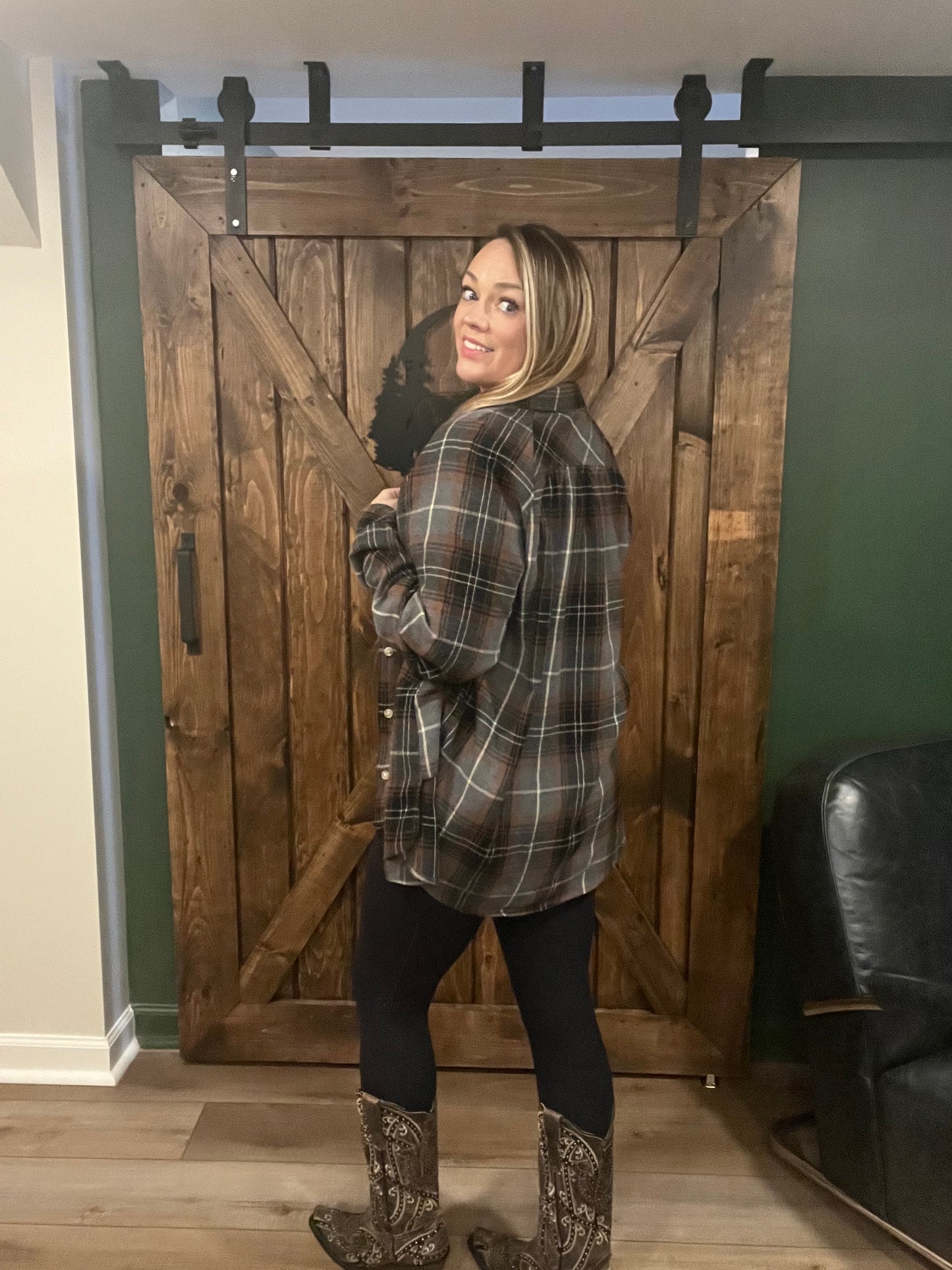 Bonfire Oversized Flannel Shirt