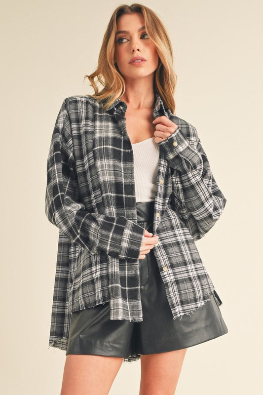 Naughty List Oversized Flannel