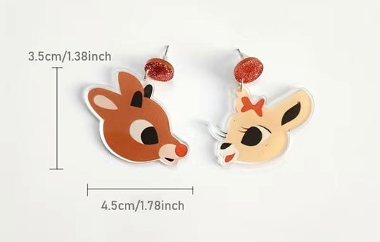 Rudolph and Clarice Earrings