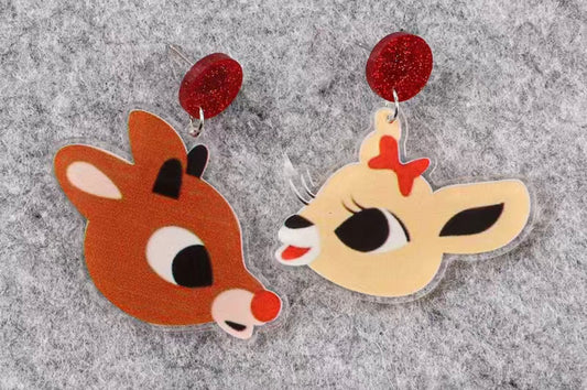 Rudolph and Clarice Earrings