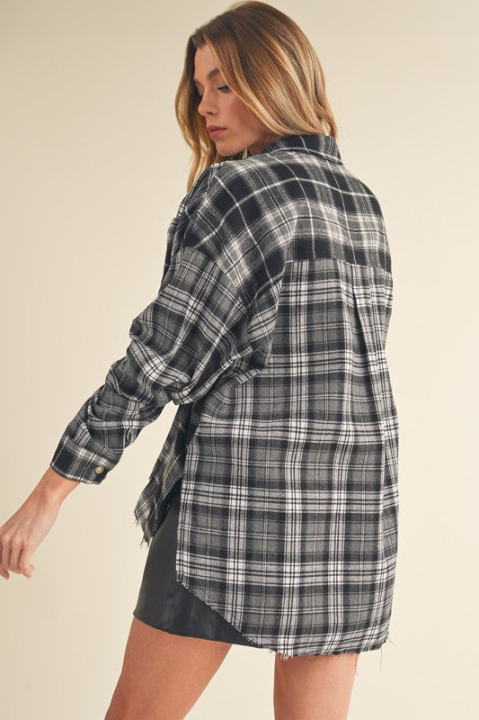 Naughty List Oversized Flannel