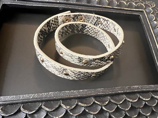 Snake Skin Wrap Bracelet