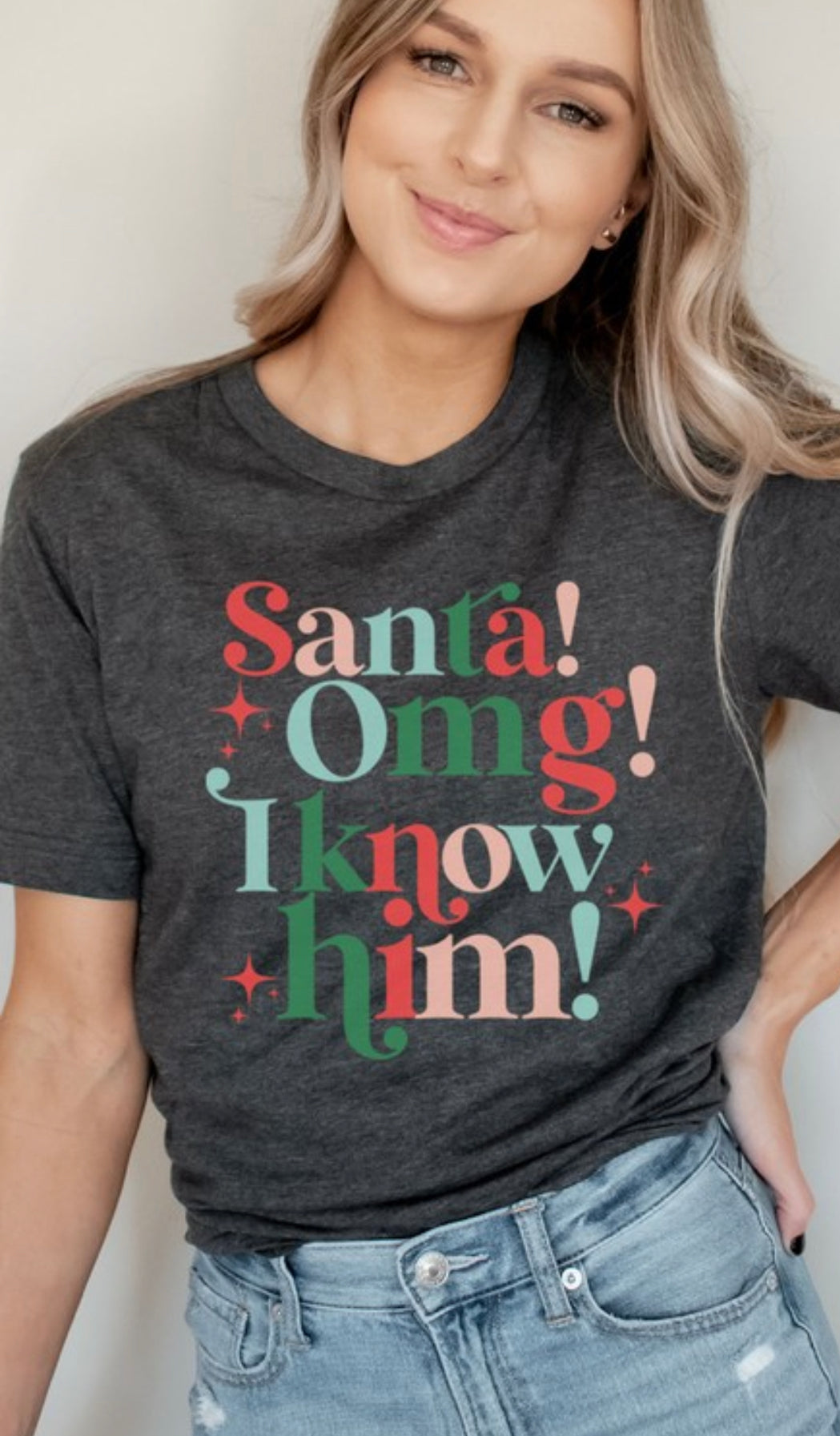 Santa OMG I Know Him Shirt